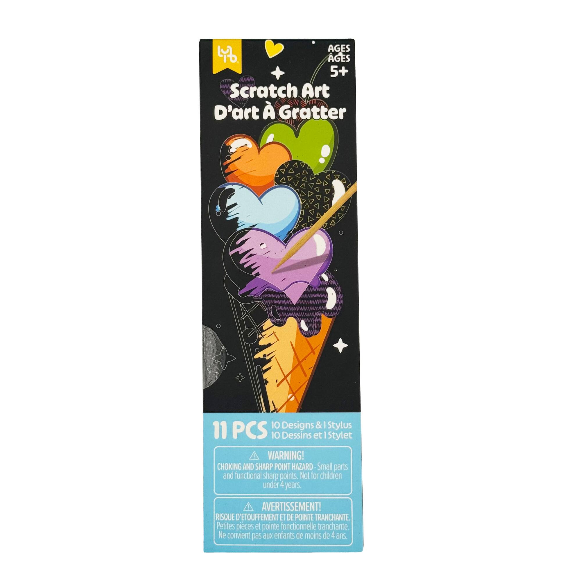 Little Yellow Bicycle® Ice Cream Cone Bookmark Scratch Art Kit